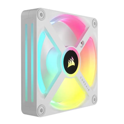 Corsair iCUE Link QX120 RGB White 120mm PWM Cabinet Fan Expansion Kit (Single Pack)